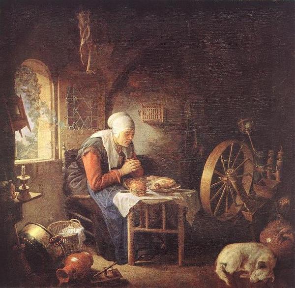 Gerard Dou The Prayer of the Spinner Germany oil painting art